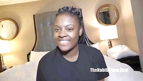 The Sexy Newbie Ebony Lashay Cant Handle 6inch Dick