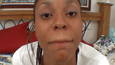 Swallow big white cock and finger pussy in amateur video