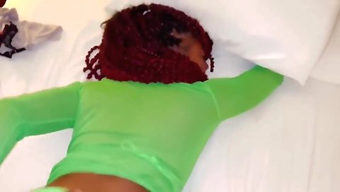 Stepdaddy ebony girl takes me on a river to suck dick