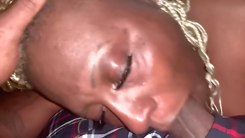 My black milf with a big booty is making me cum hard