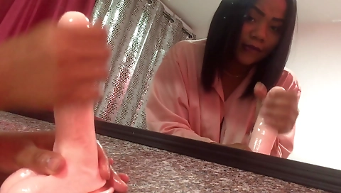 My amateur solo video is showing me masturbating with my toy