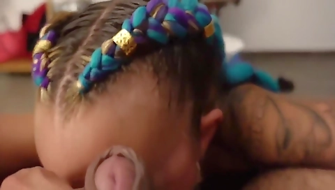 Ebony ass creampie from boyfriend in anal xnxx video 1