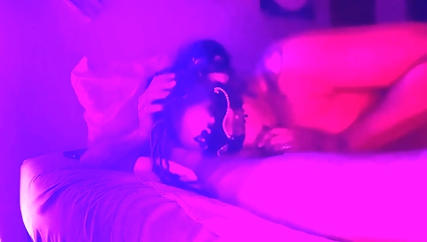 Amateur ebony gets screwed in deepthroating and anal