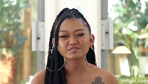 Big cock girl gets fucked in a casting with black guy