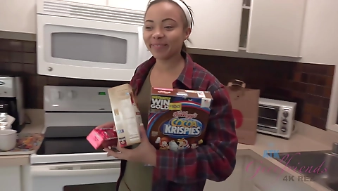 Sexy solo outdoor video showing a female riding her bike