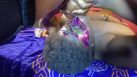 Horny brunette ebony gets fucked by a dick in the backyard