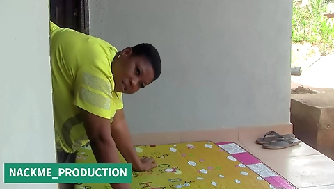 Ebony mature with big ass gets her pussy fucked and creampie