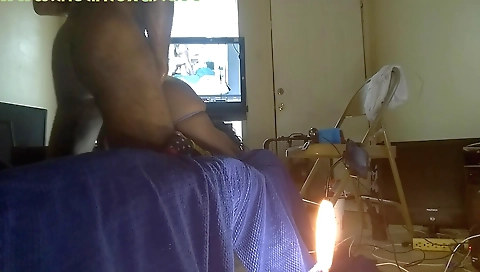 Creampie video with a horny ebony milf getting one