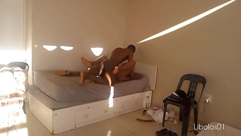 Ebony student with big tits gets fucked in her classroom