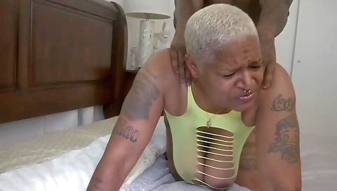 Hot amateur milf with big tits and a tattooed pussy