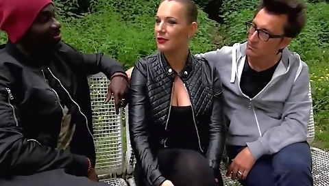 Black and ebony chicks get on top of each others big cock