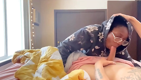 Sexy brunette and ebony mature girl in a kinky threesome