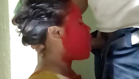 Hot Sexy Indian Bhabhi Fucked By Her Friend On Holi Festival