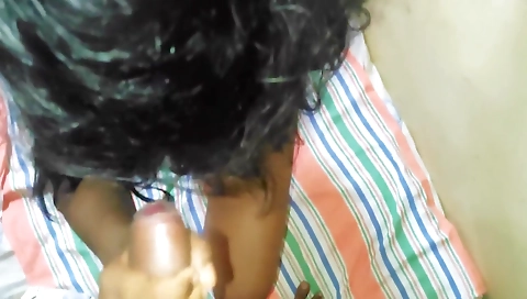 Ebony brunette woman in black lingerie fucked in a spa