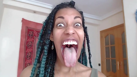 Ebony fetish slut has a fantastic black hair in her armpits