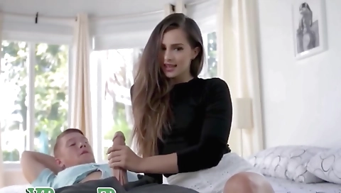 Black haired blonde milf and her black lover in lingerie