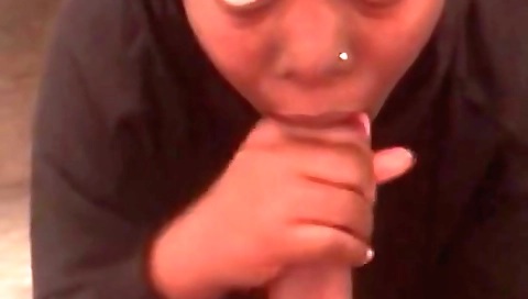 My ebony girlfriend is in the bathroom and she is fucking