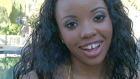 Whites On Blacks - Sexy Black Chick With Big Juggs Gets
